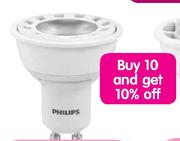 Philips LED Globe GU10 36D-35W Each