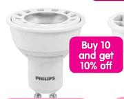 Philips LED Globe GU10 36D 220V-4W Each