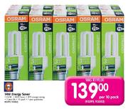 Osram 14W Energy Saver ES/BC-Per 10 Pack