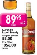 Klipdrift Export Brandy-12 x 750ml