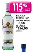 Bacardi Superior Rum-750ml
