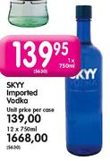 Skyy Imported Vodka-12 x 750ml