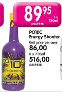 PO10C Energy Shooter-6 x 750ml