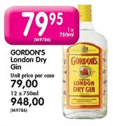 Gordon's London Dry Gin-12 x 750ml