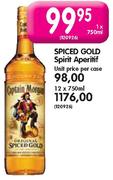 Spiced Gold Spirit Aperitif-12 x 750ml
