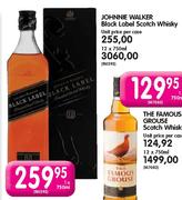 Johnnie Walker Black Label Scotch Whisky-12 x 750ml