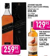 Johnnie Walker Black Label Scotch Whisky-750ml Each