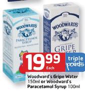 Woodward's Gripe Water-150Ml Or Woodward's Paracetamol Syrup-100Ml Each
