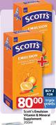 Scott's Emulsion Vitamin & Mineral Supplement-2X200Ml