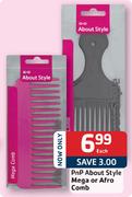 PnP About Style Mega or Afro Comb Each