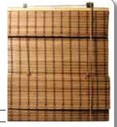 Finishing Touches African Wooven Roll Up Blinds-570x1000mm Each
