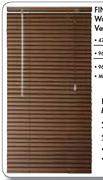 Finishing Touches Wood Grain Aluminium Venetian Blinds-470x900mm Each