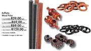 Rufflette Wood Poles-1m Each