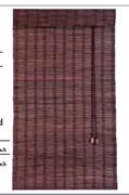 Finishing Touches Mahogany Bamboo Roman Blinds-570x1000mm Each