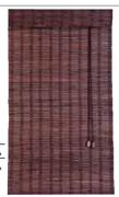 Finishing Touches Mahogany Bamboo Roman Blinds-600x1600mm Each