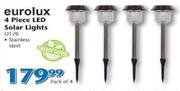 Eurolux 4 Piece LED Solar Lights-O170