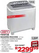 Defy Twintub 13Kg Washing Machine-DTT165