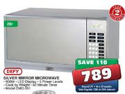 Defy Silver Mirror Microwave (DMO-351)-28L