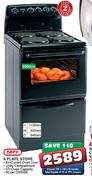 Defy 4 Plate Stove(DSS506)-500mm