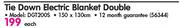 Goldair Tie Down Electric Blanket Double-Each