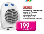 Goldair Oscillating Fan Heater-Each