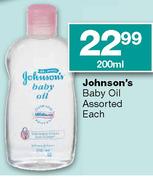 Johnson's Baby Oil Assorted Each-200ml