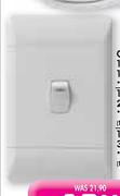 CBI 1 Lever 1 Way Switch White-Each