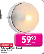 Eurolux Bulkhead Plain Round White Small-Each 