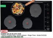 Defy Gemini Solid Plate Hob-700mm Each
