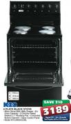 KIC 4 Plate Black Stove-Each