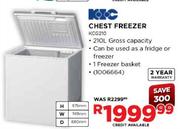 KIC Chest Freezer(KCG210)
