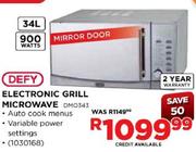 Defy Electronic Grill Microwave(DMO343)