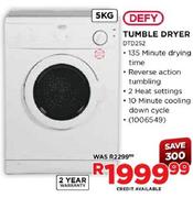 Defy 5Kg Tumble Dryer(DTD252)