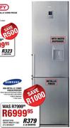 Samsung 430L Metallic Combi Fridge/Freezer