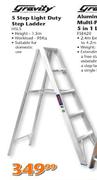 Gravity 5 Step Light Duty Step Ladder 