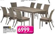 Terrace Leisure 9 Piece Dining Set-Per Set