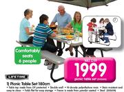 Lifetime Picnic Table Set 180cm