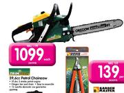TrimTech 39.6cc Petrol Chainsaw-Each
