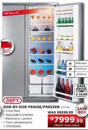 defy 640l side by side fridge freezer