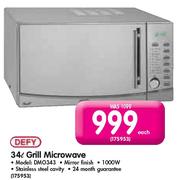 Defy 34L Grill Microwave(DMO343)-Each