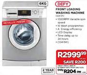 Defy 6Kg Front Loading Washing Machine(DAW370)