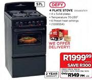 Defy 57L 4 Plate Stove(D55440/509)