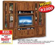 New York 3 Piece Wall Unit
