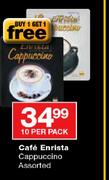 Cafe Enrista Cappuccino Assorted-10 Per Pack