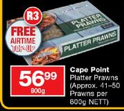 Cape Point Platter Prawns(Approx. 41-50 Prawns Per 800g Nett)