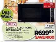 Defy Classic Electronic Microwave-23Ltr-900W(DMO352)