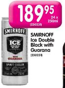 Smirnoff Ice Double Black With Guarana-24X250ml 