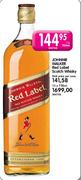 Johnne Walker Red Label Scotch Whisky-1X750ml Each