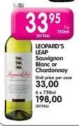 Leopard's Leap Sauvignon Blanc Or Chardonnay-1X750ml Each