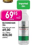 Buckingham Gin-1X750ml Each